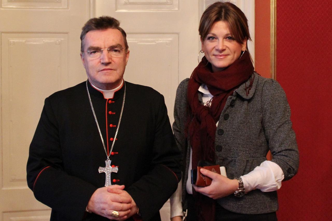Kardinal Bozanić primio Karolinu Vidović Krišto