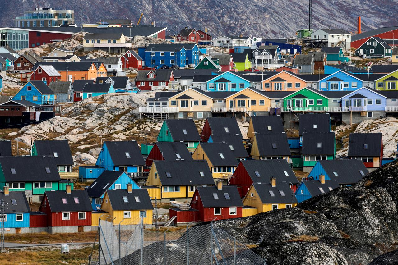 FILE PHOTO: Houses are pictured in Ilulissat