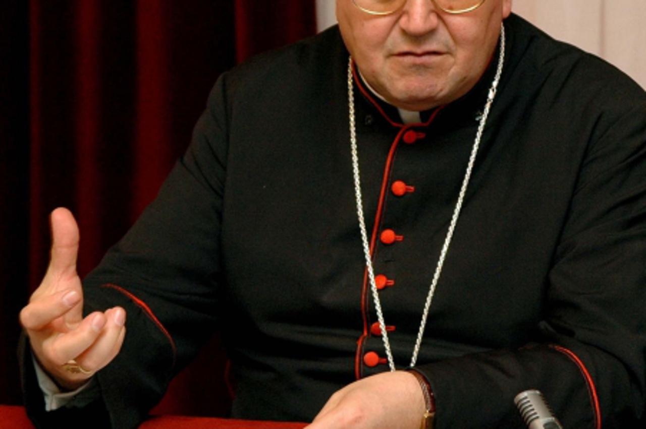 '2.10.2008.,Sarajevo,BIH - Vinko Puljic,vrhbosanski nadbiskup i kardinal. Photo Zvonimir Coric/Vecernji list'