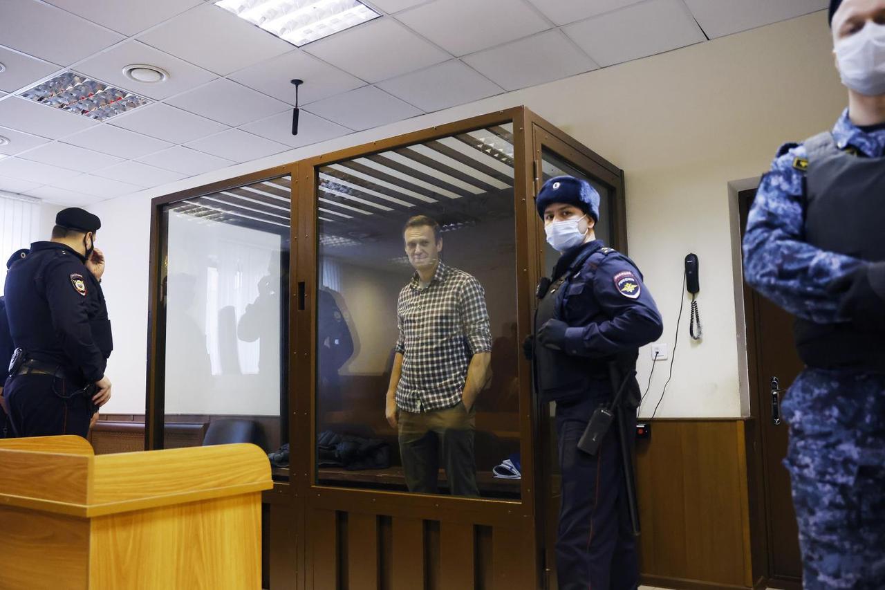 FILE PHOTO: Russian opposition leader Alexei Navalny hearing to consider an appeal against an earlier court decision to change his suspended sentence to a real prison term