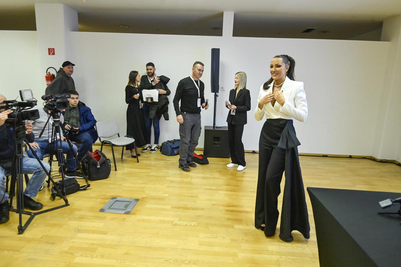 Zagreb: Press konferencija Aleksandre Prijović nakon koncerta
