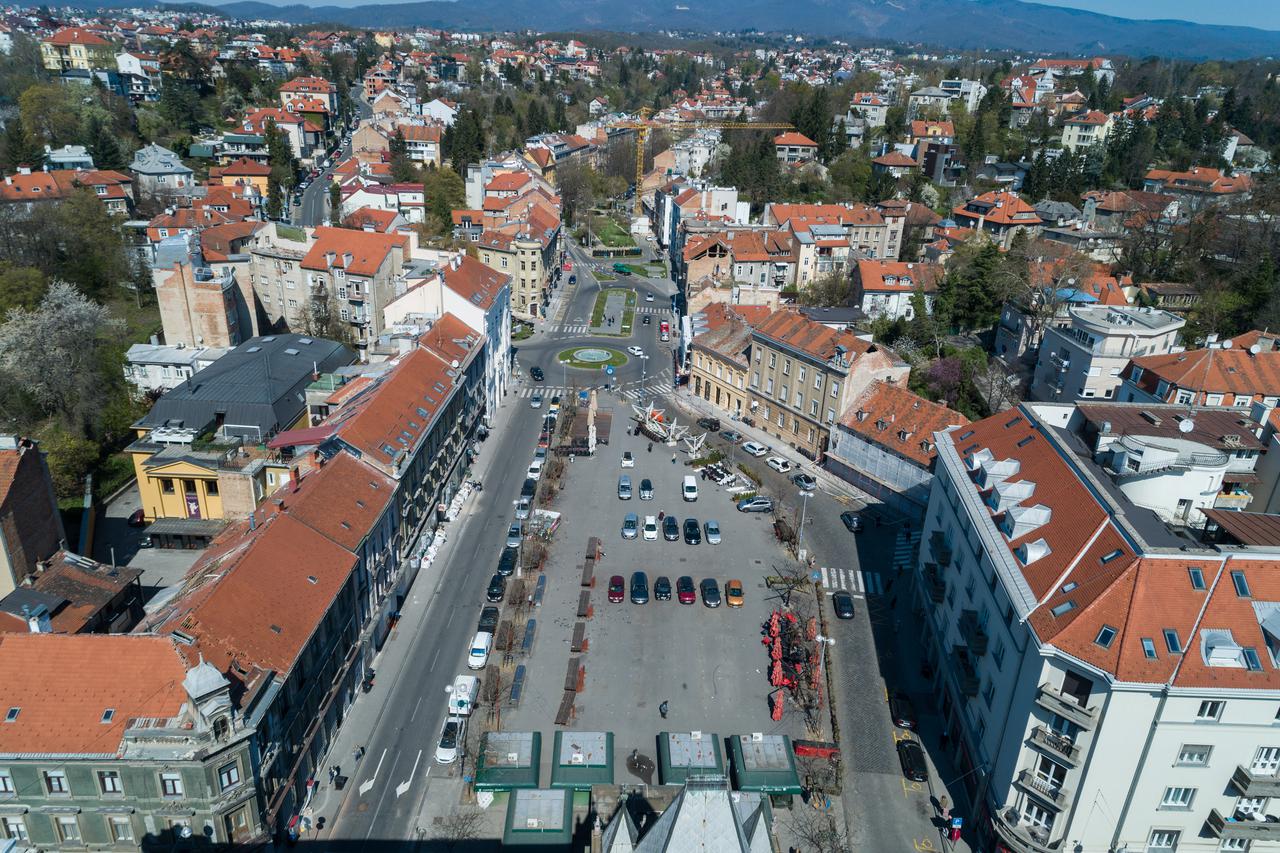 Zagreb: Pogled iz zraka na Britanski trg