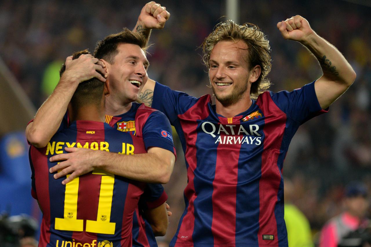 Ivan Rakitić, Lionel Messi i Neymar