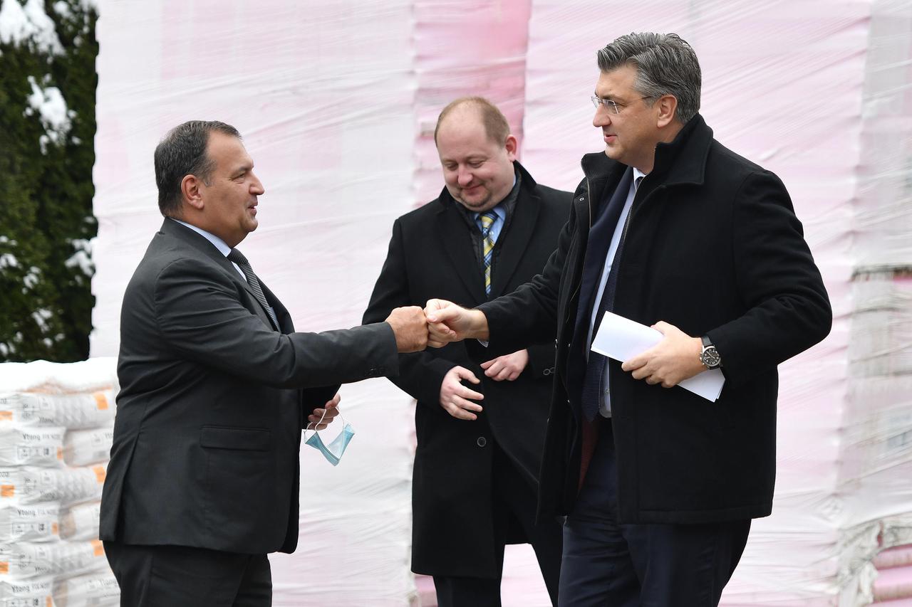 Premijer Andrej Plenković obišao gradilište Medicinske škole u Varaždinu