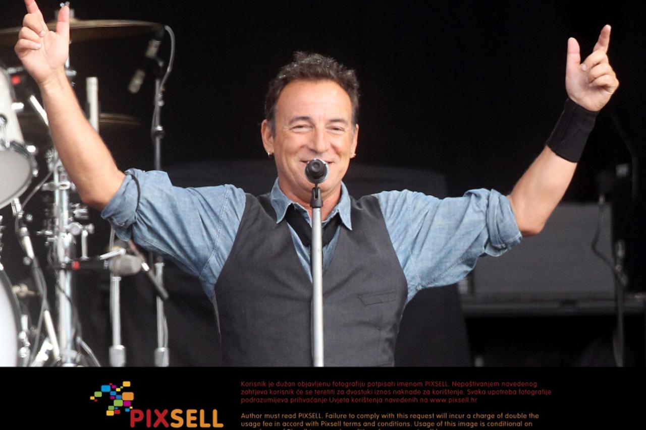 'Bruce Springsteen performs at the Hard Rock Calling music festival in Hyde Park, London. Photo: Press Association/Pixsell'
