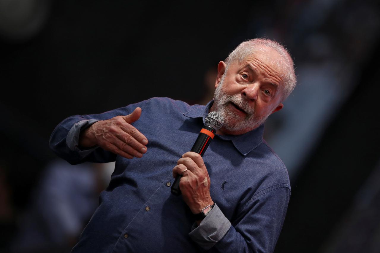 Brazil's President-elect Lula speaks in Sao Paulo