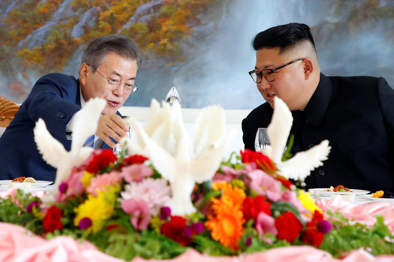 Moon Jae-in i Kim Jong Un