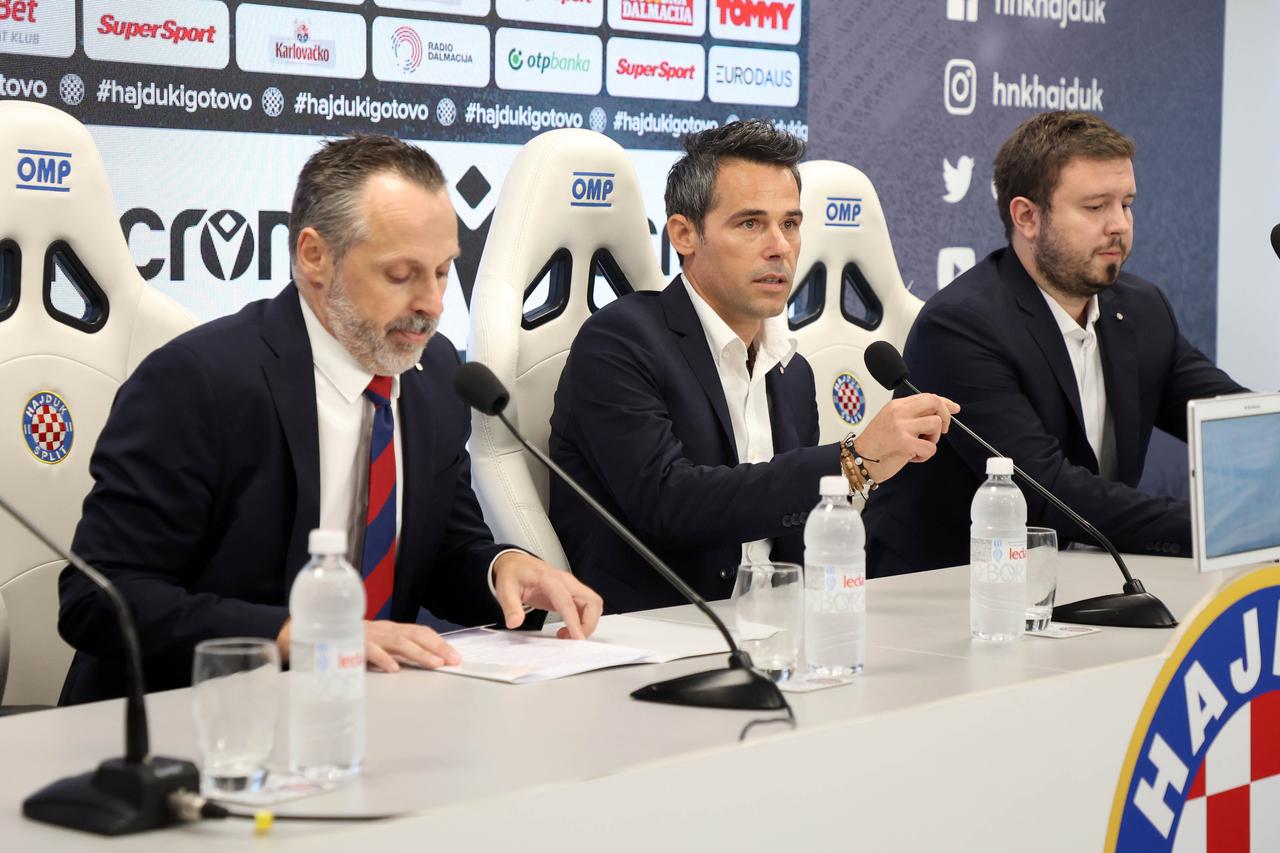 Split:  Mislav Karoglan predstavljen je kao novi trener Hajduka 