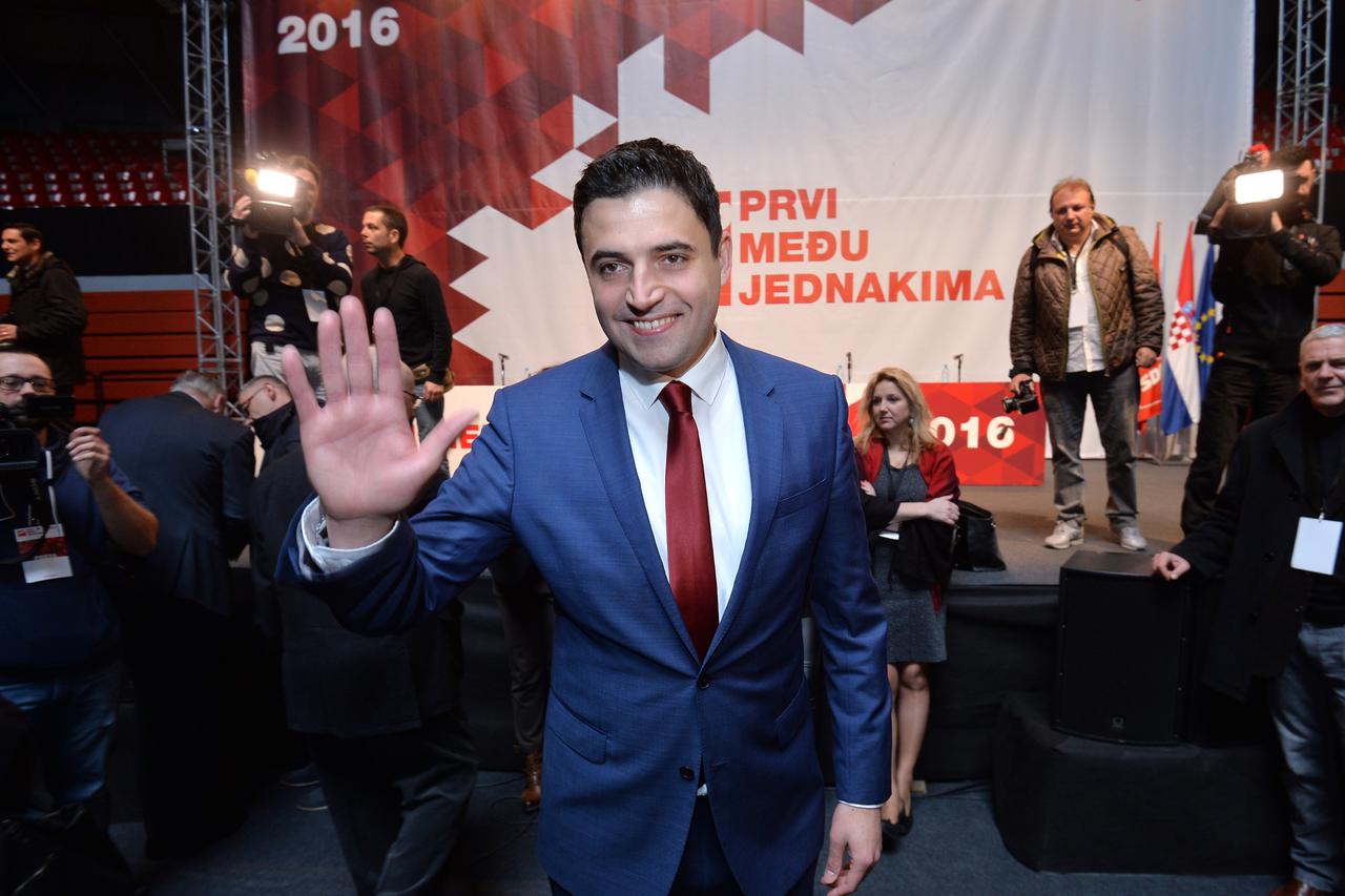 Konvencija Socijaldemokratske partije Hrvatske Davor Bernardic. Photo: Marko Lukunic/PIXSELL
