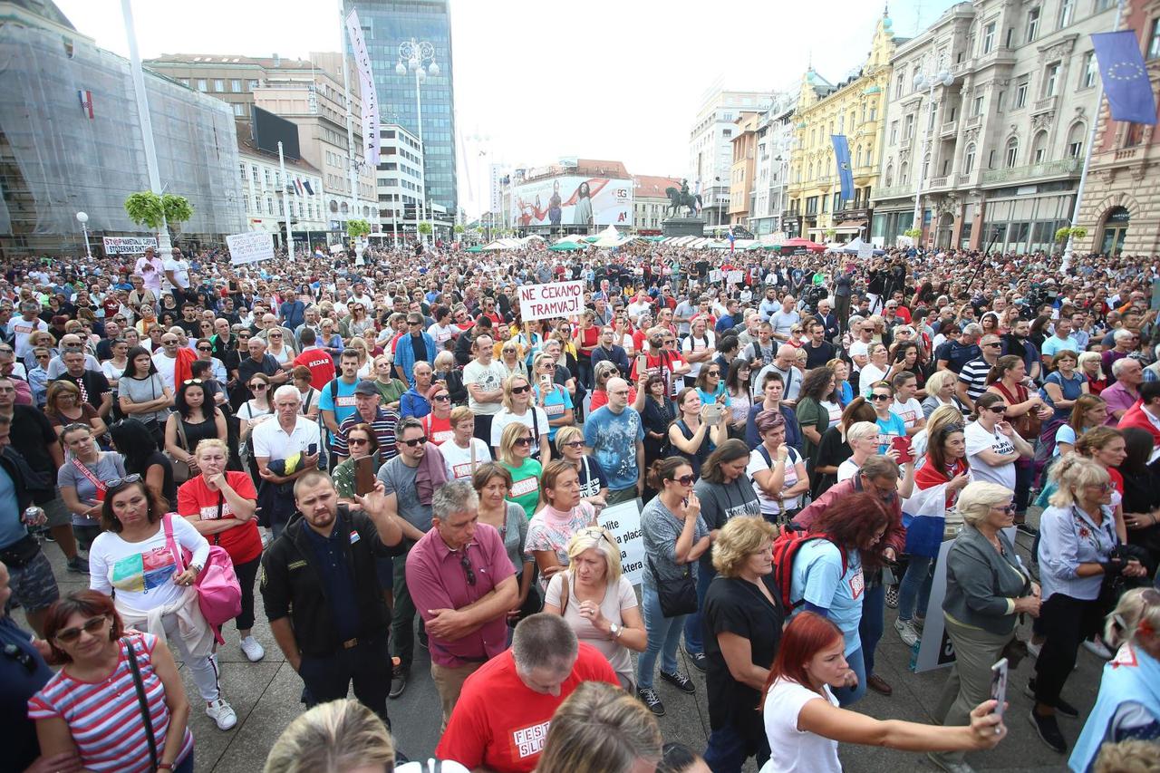 Zagreb: Na glavnom Trgu održan je Festival slobode 2.0