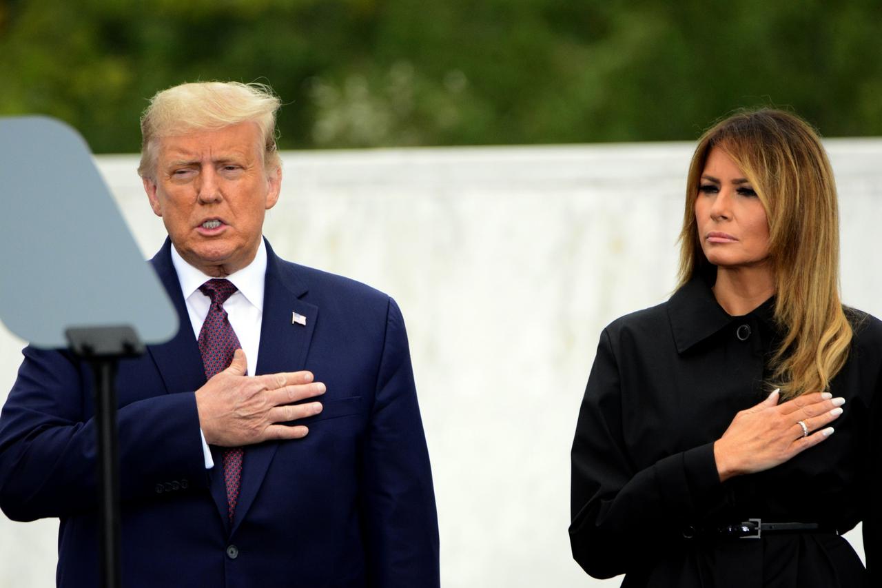 President Trump and First Lady Melina at Flight 93 Memorial
