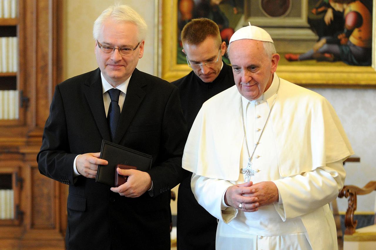 Ivo Josipović i papa Franjo