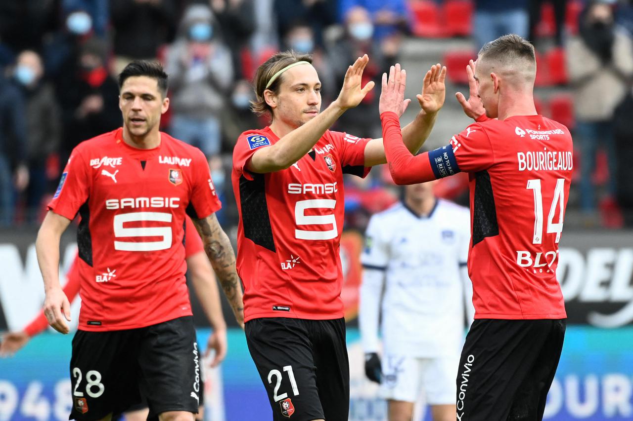 Match de Ligue 1 Uber Eats "Rennes - Bordeaux (6-0)" au stade Roazhon Park