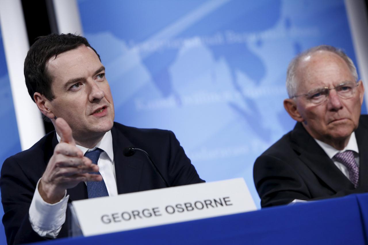 George Osborne i Wolfgang Schäuble