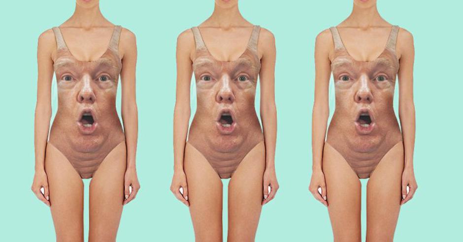 Kupaći kostim s likom Donalda Trumpa