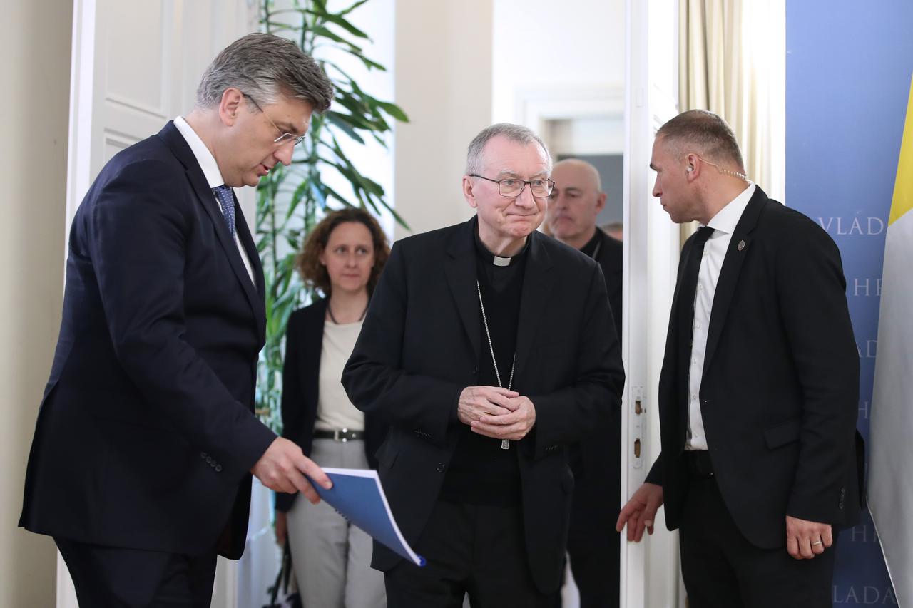 Zagreb: Andrej Plenković i Pietro Parolin dali izjavu nakon sastanka