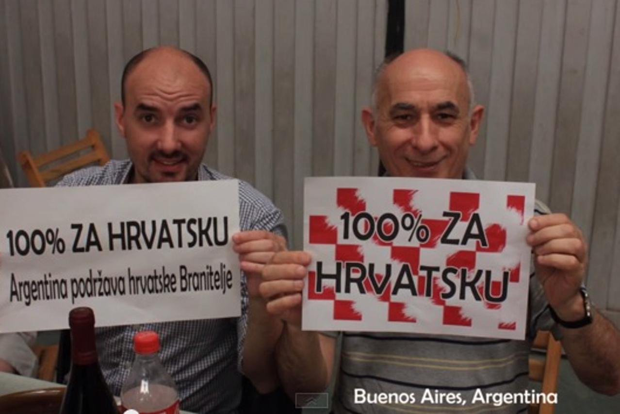 Hrvati iz Argentine podržavaju branitelje