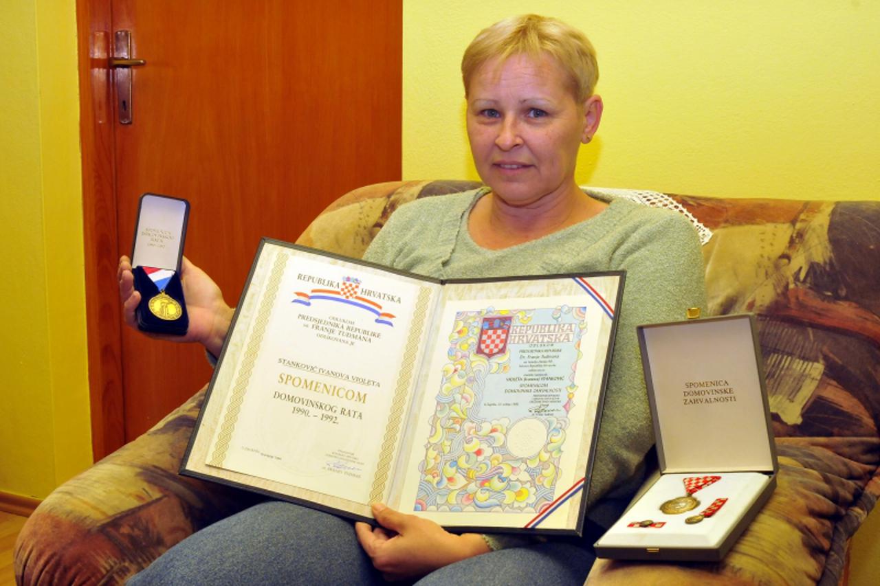 '07.11.2012., Vukovar-Violeta Grdic Vukovarska braniteljica prisjeca se ratnih dana u Vukovaru. Photo: Goran Ferbezar/PIXSELL'