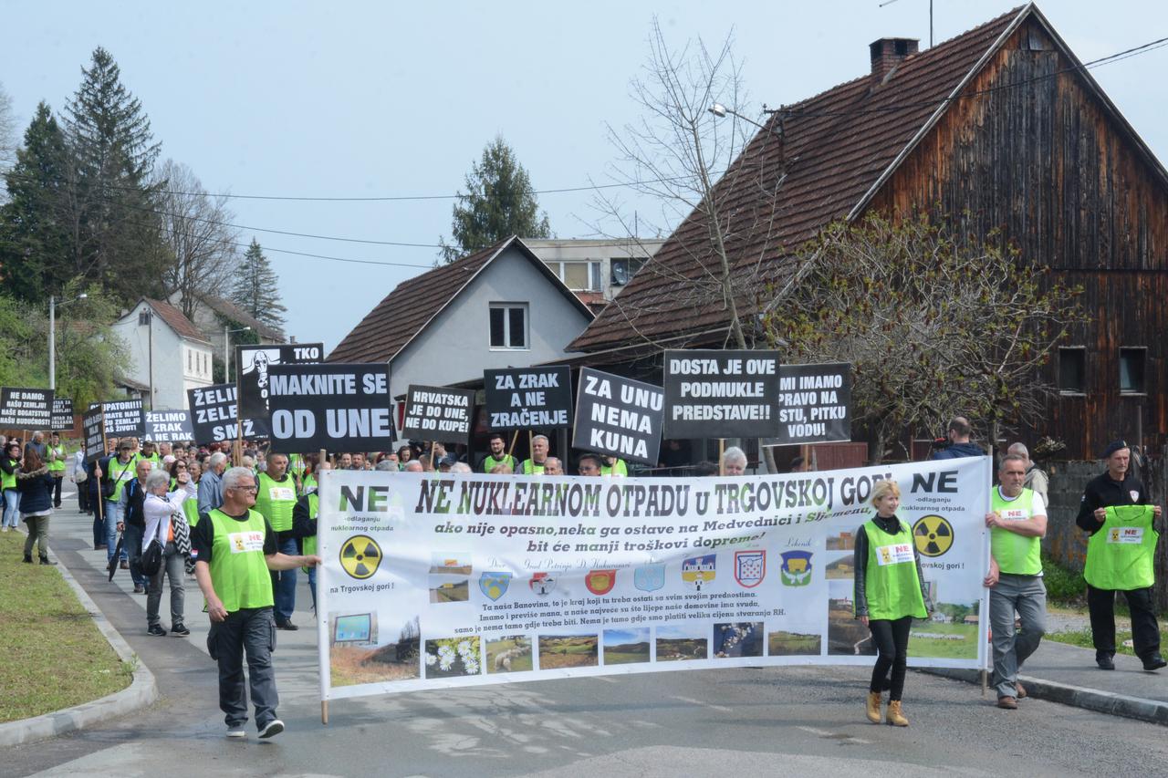 Dvor: Prosvjed protiv odlagališta nuklearnog otpada