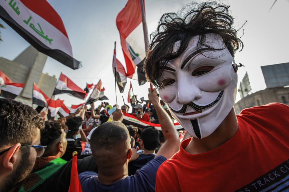 30.10.2019. Antivladini prosvjedi, Liberation Square, Irak