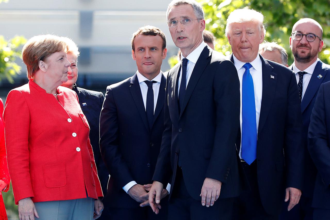 Kolinda Grabar-Kitarović i Donald Trump na summitu NATO-a u Bruxellesu