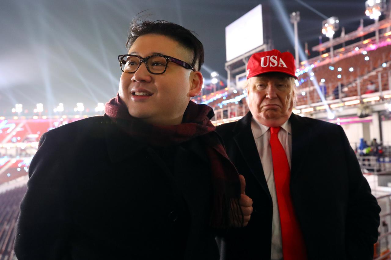 Dvojnici Kim Jong Un i Donald Trump