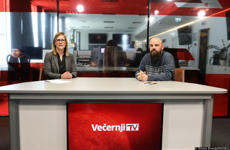 Zagreb: Tvrtko Barun na gostovanju u TV studiju Večernjeg lista