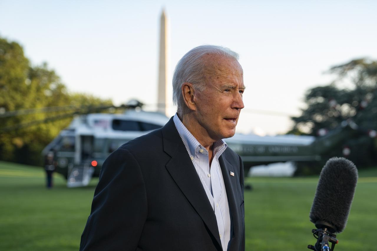 Biden arrives at the White House after viewing Hurricane Ida damage in New York and New Jersey