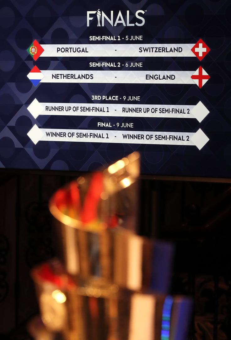 Susret za treće mjesto, kao i finale, nakon kojeg ćemo saznati tko je pobjednik prvog izdanja Lige nacija, igrat će se 9. lipnja.

