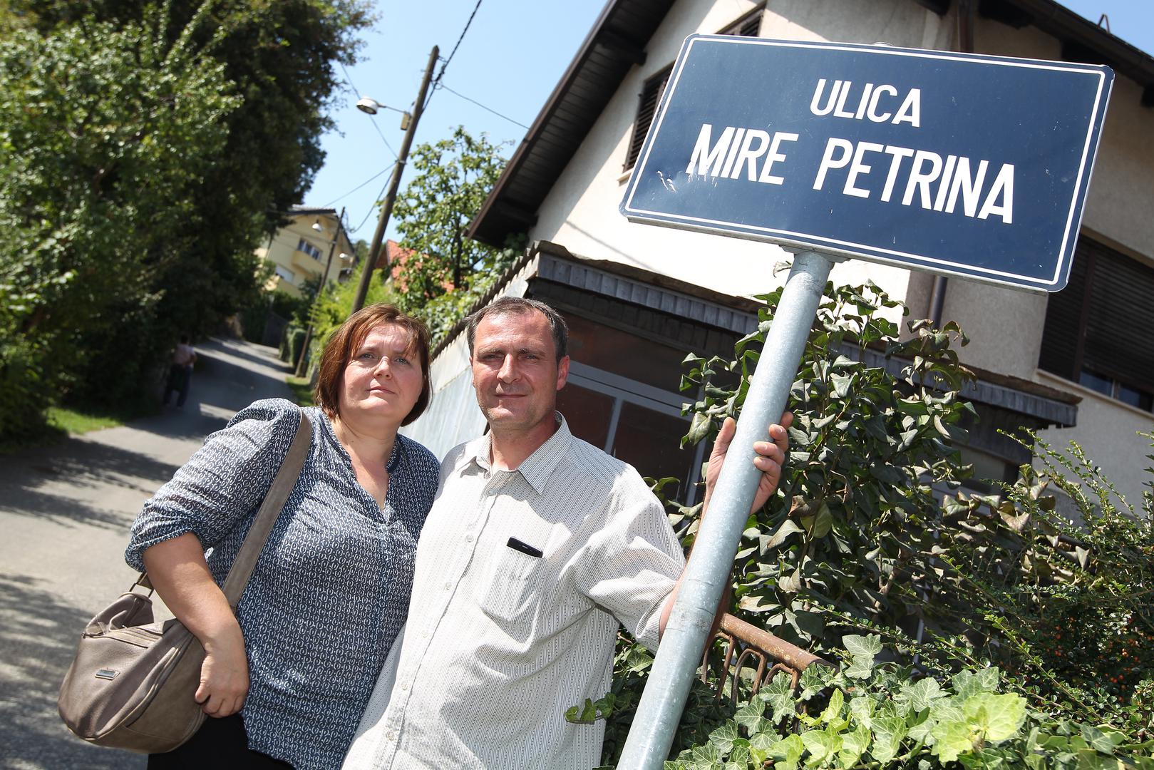 Marina Petrin i suprug Damir danas žive u ulici na zagrebačkoj Kustošiji koja nosi ime njezina brata