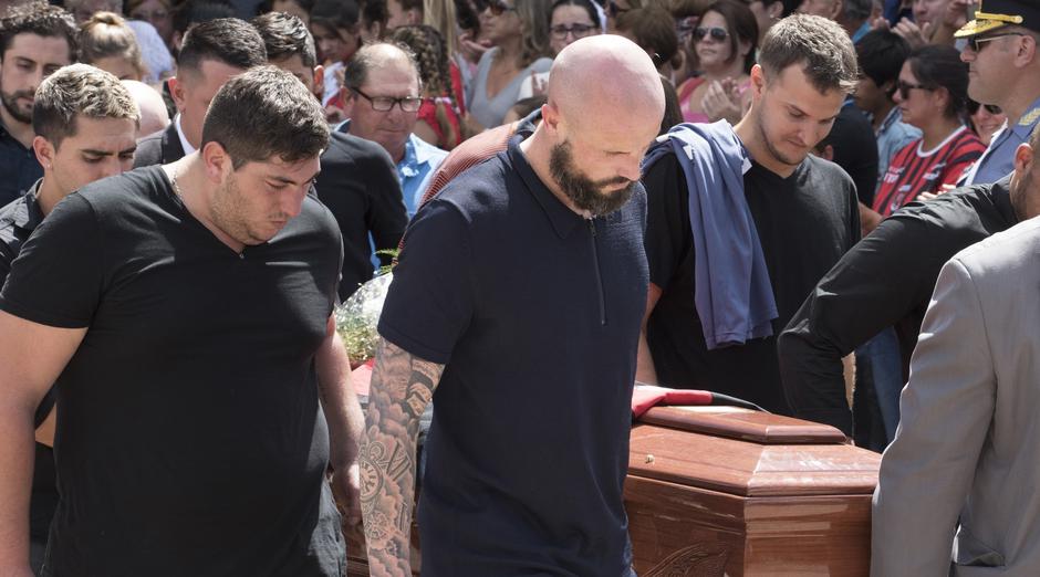 Obsèques d'Emiliano Sala à Progreso en Argentine
