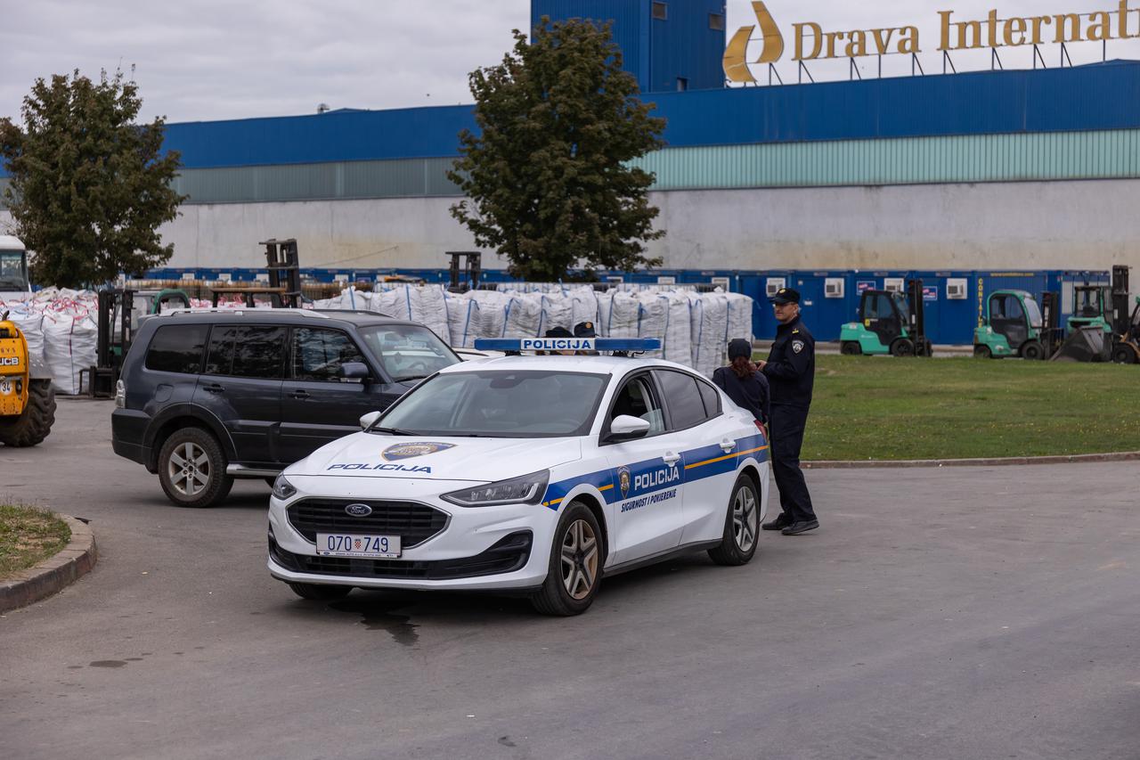 Na požaristu tvrtke "Drava International" započeo je policijski očevid 