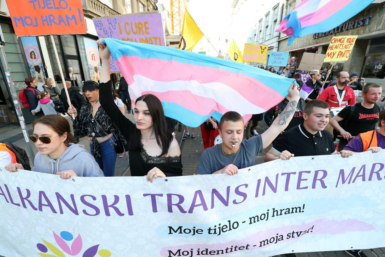 U Zagrebu održan prvi Balkanski trans inter marš: 'Moje tijelo - moj hram'
