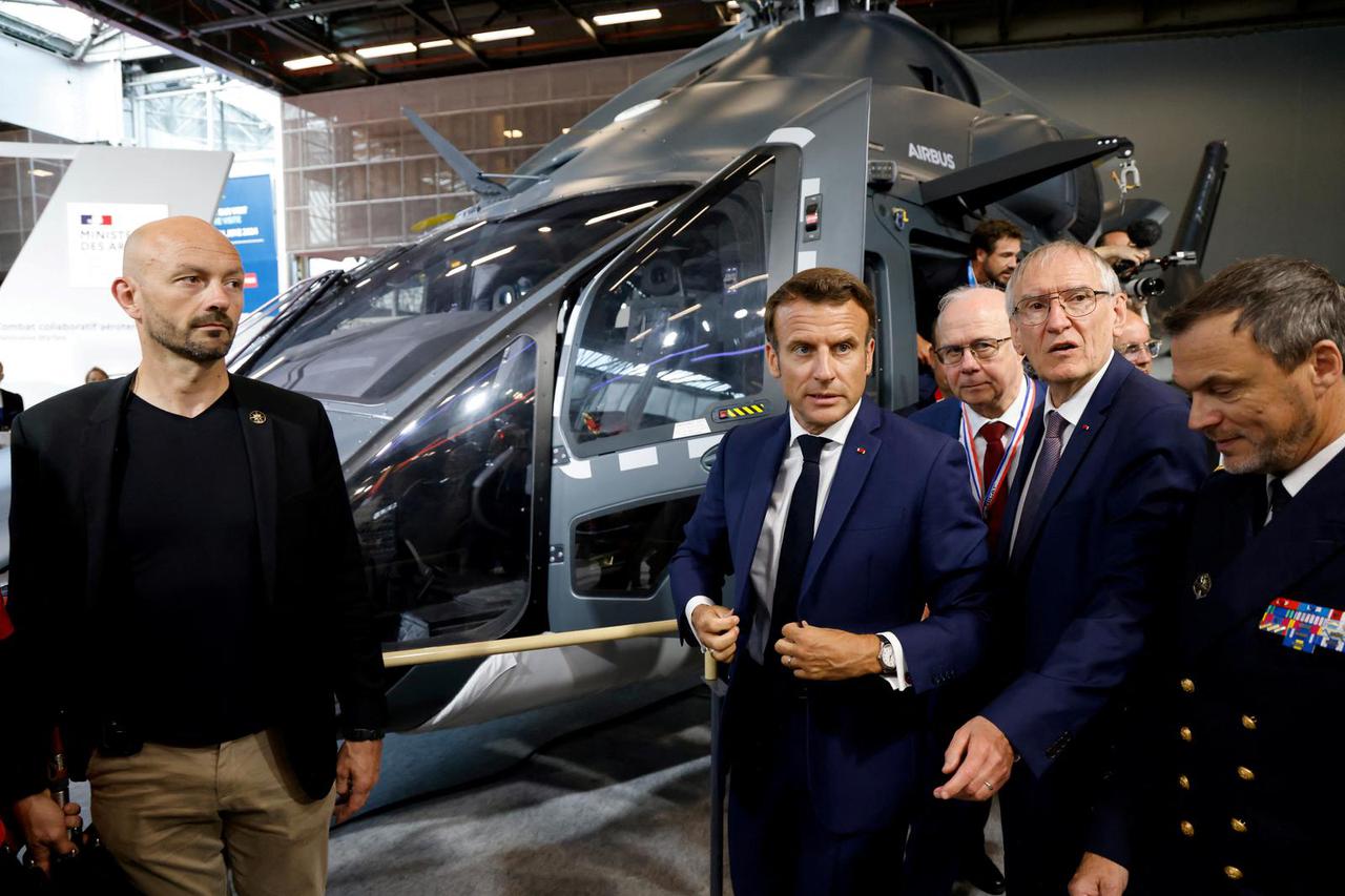 Opening of the Eurosatory land and airland defence and security trade fair, at the Paris-Nord Villepinte Exhibition Centre in Villepinte