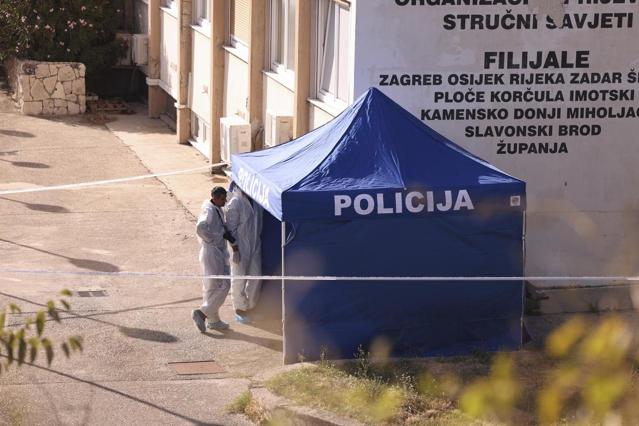 Split: Policijski očevid na Kopilici na mjestu pokušaja ubojstva i navodno samoubojstva