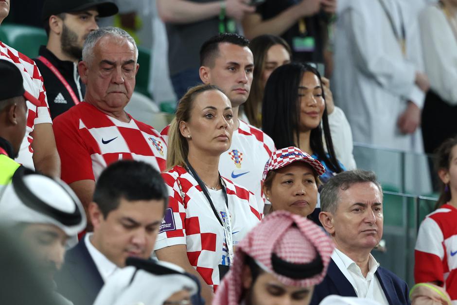 KATAR 2022 - Vanja Modrić, supruga Luke Modrića za vrijeme utakmice Hrvatska - Brazil 