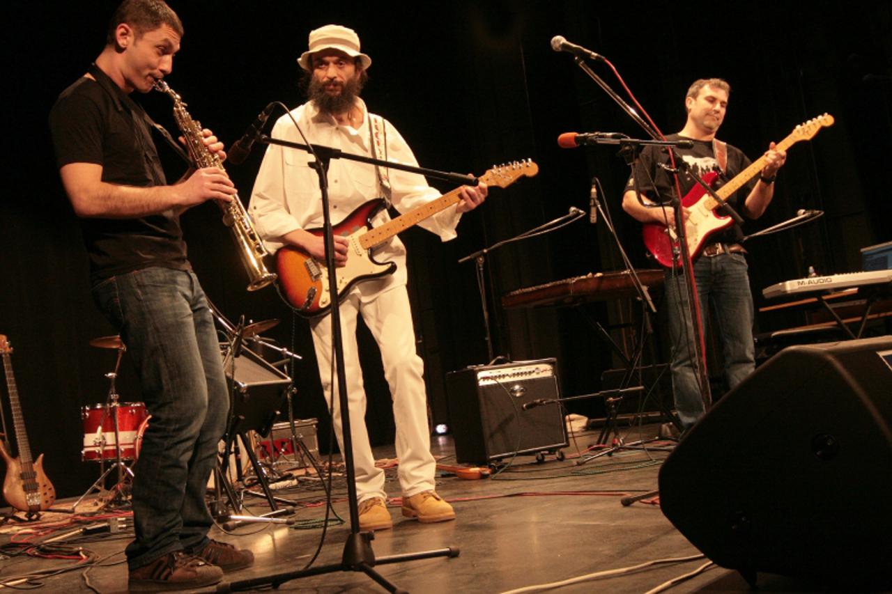 '06.03.2009., Koprivnica, - Miroslav Evacic s clanovima Cardas blues banda. Photo: Marijan Susenj/PIXSELL'