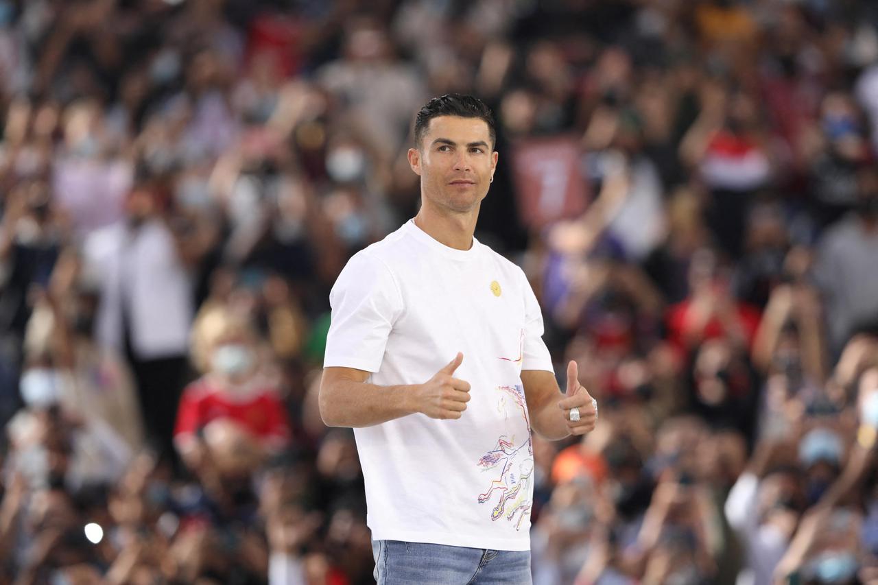 Cristiano Ronaldo, Manchester United forward footballer, attends Expo 2020 Dubai
