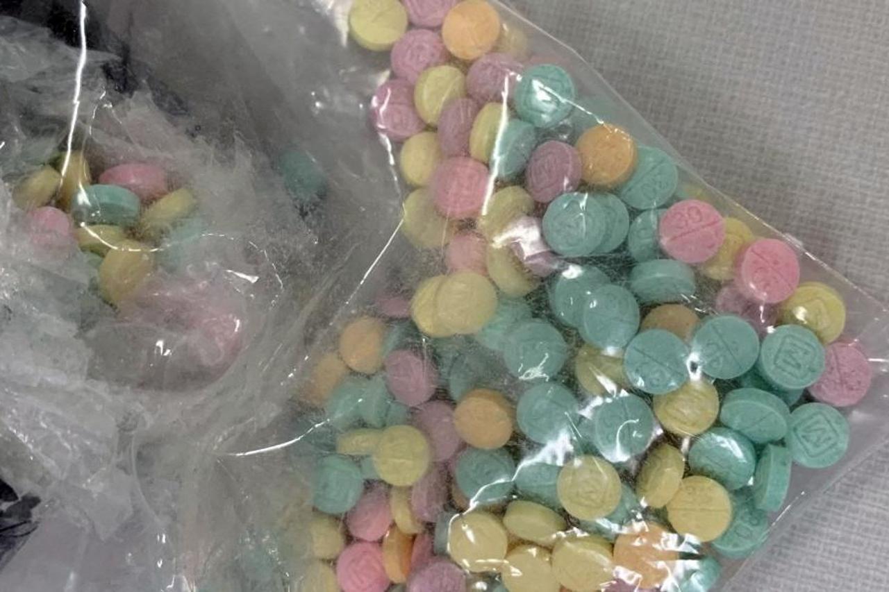 FILE PHOTO: LEGO and fentanyl pills found by officers from the Drug Enforcement Administration