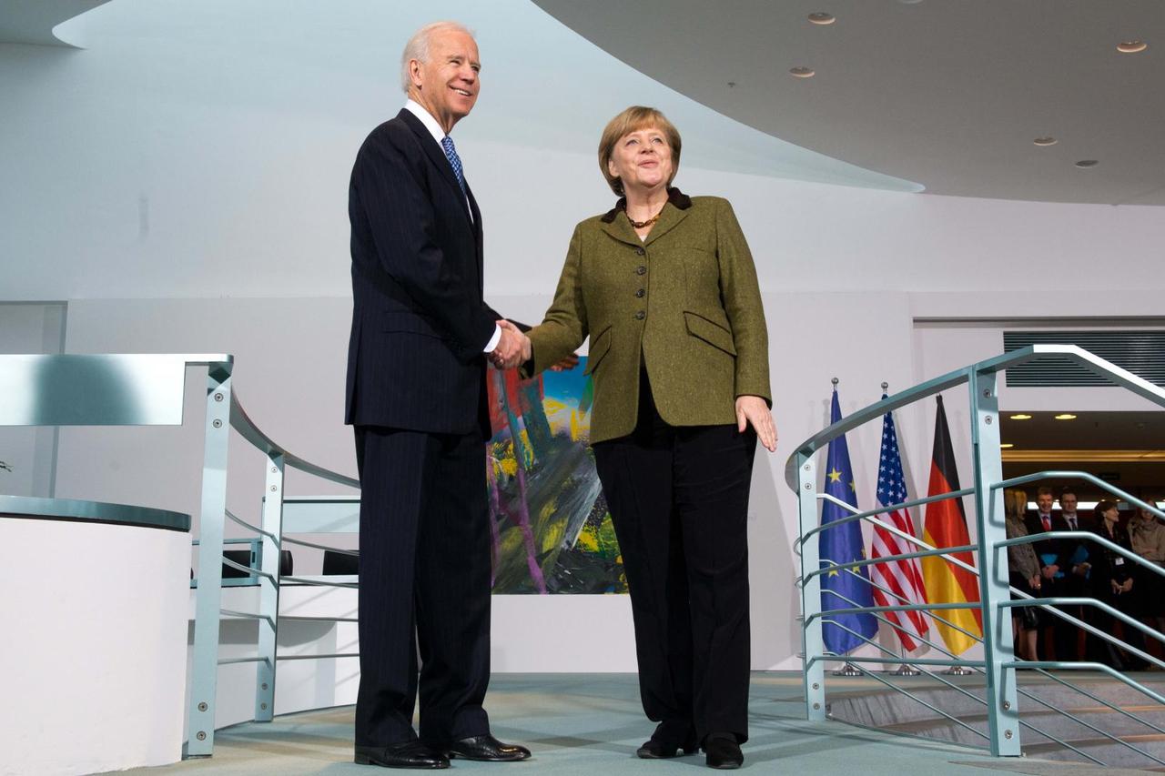 Biden meets Merkel