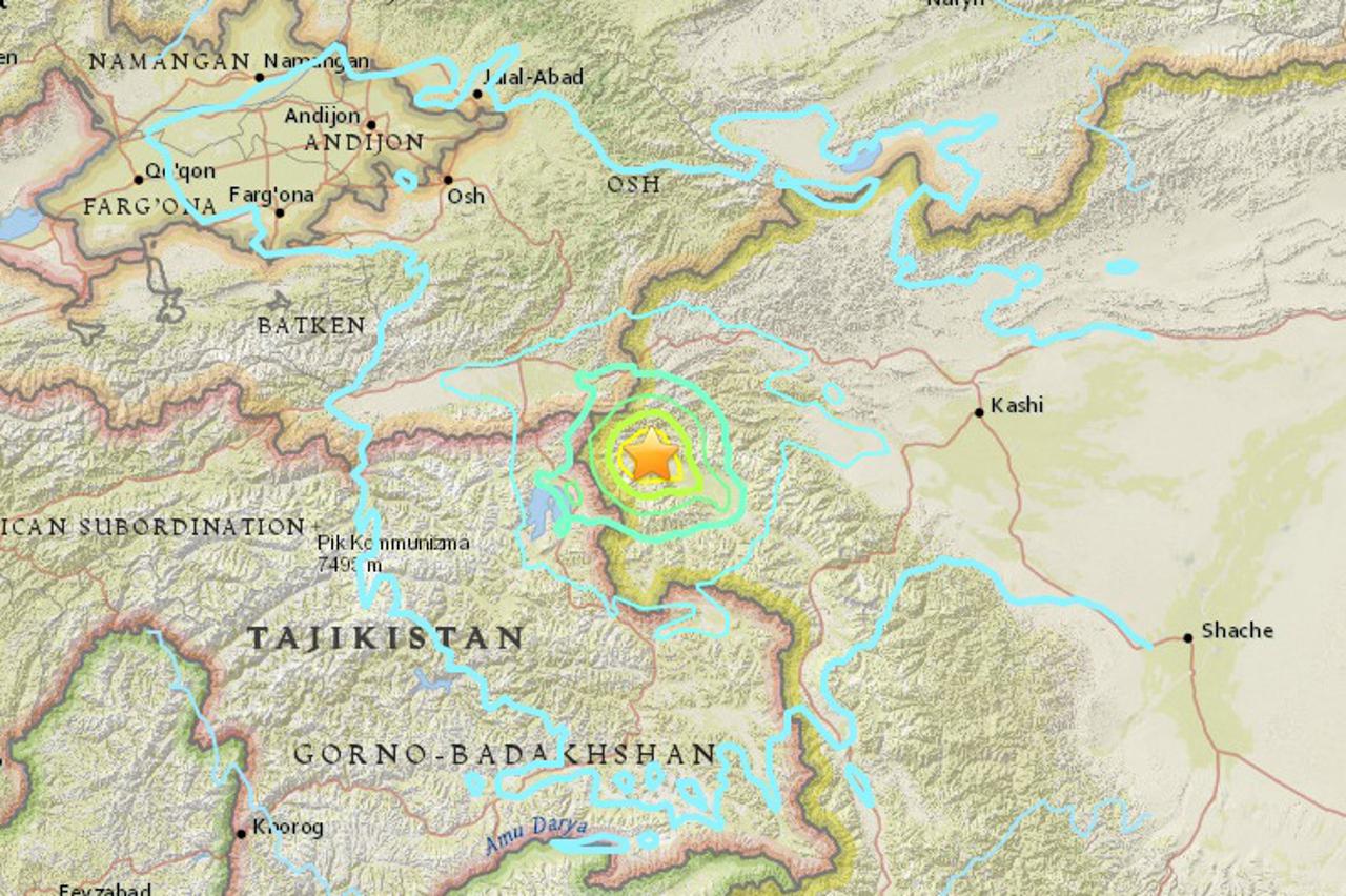 potres Tadžikistan