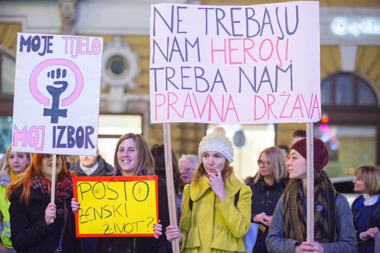 Rijeka: Održan prosvjed podrške pretučenoj djevojci Loreni Gurlica iz Zadra
