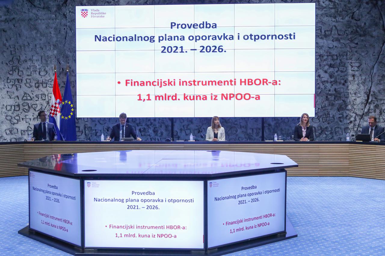 Zagreb: Predstavljeni financijski instrumenti-povoljni krediti koje će iz Nacionalnog plana oporavka i otpornosti provoditi HBOR