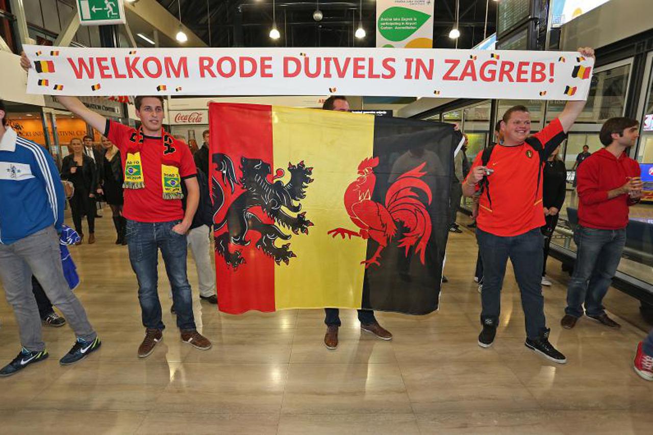 Belgijska reprezentacija stigla u Zagreb (1)