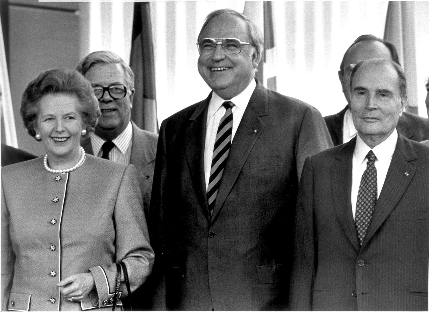 Francois Mitterrand, Helmut Kohl, Margaret Thacher