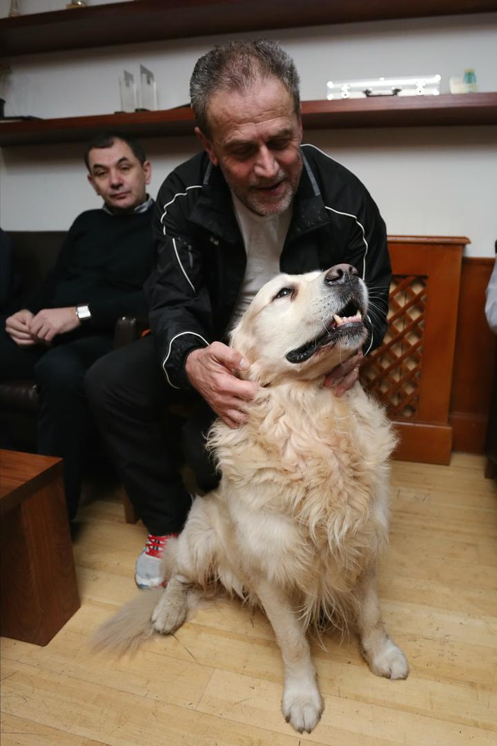 Rudi je gradonačelniku stigao 2008., a sin je dotadašnjeg Bandićeva psa Bila.