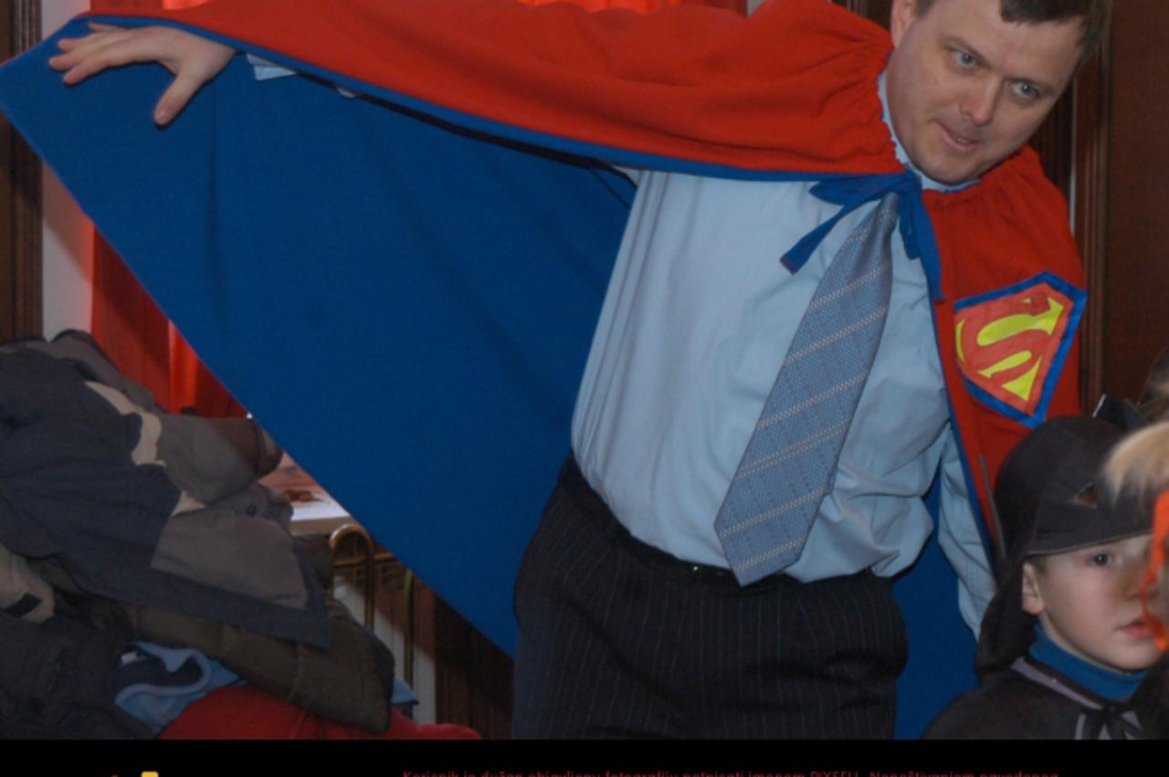 \'09.11.2006.,Koprivnica - Zvonimir Mrsic kao Supermen Photo: Josip Maljak/PIXSELL                     \'
