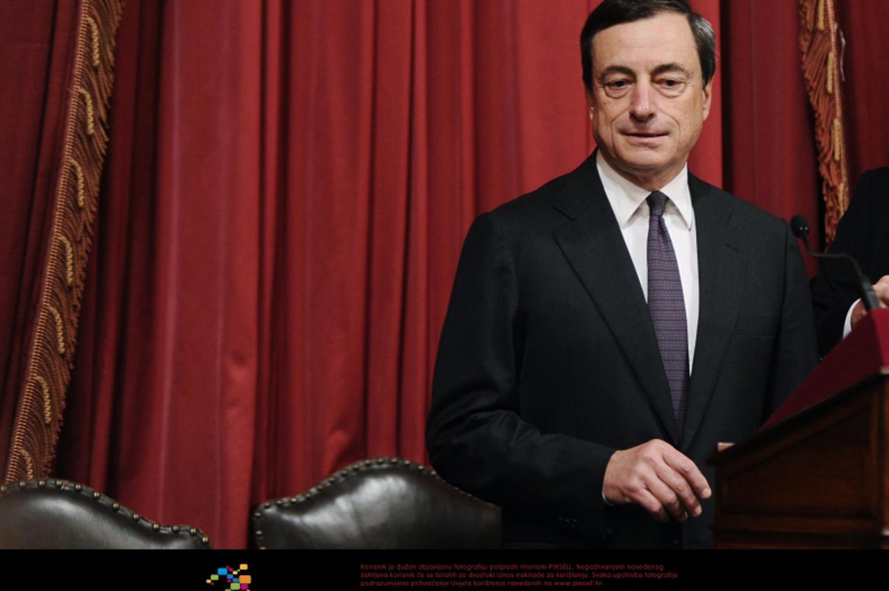 'ROMA - Assemblea annuale della Banca d\'Italia - Nella foto Mario Draghi Photo: Milestone Media/Pixsell'