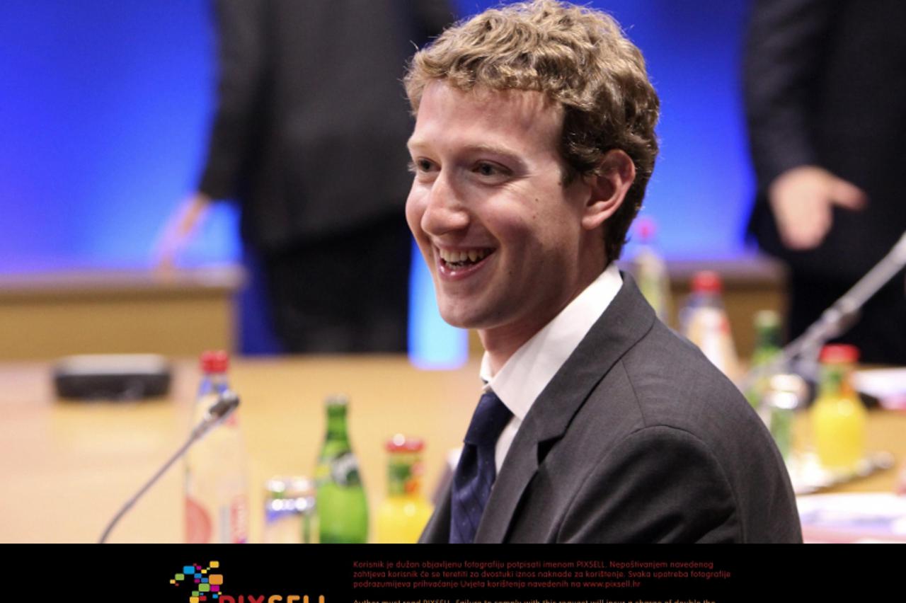 'Mark Zuckerberg, founder of Facebook Inc during the internet session of the G8 summit in Deauville, France. Photo: Press Association/Pixsell'