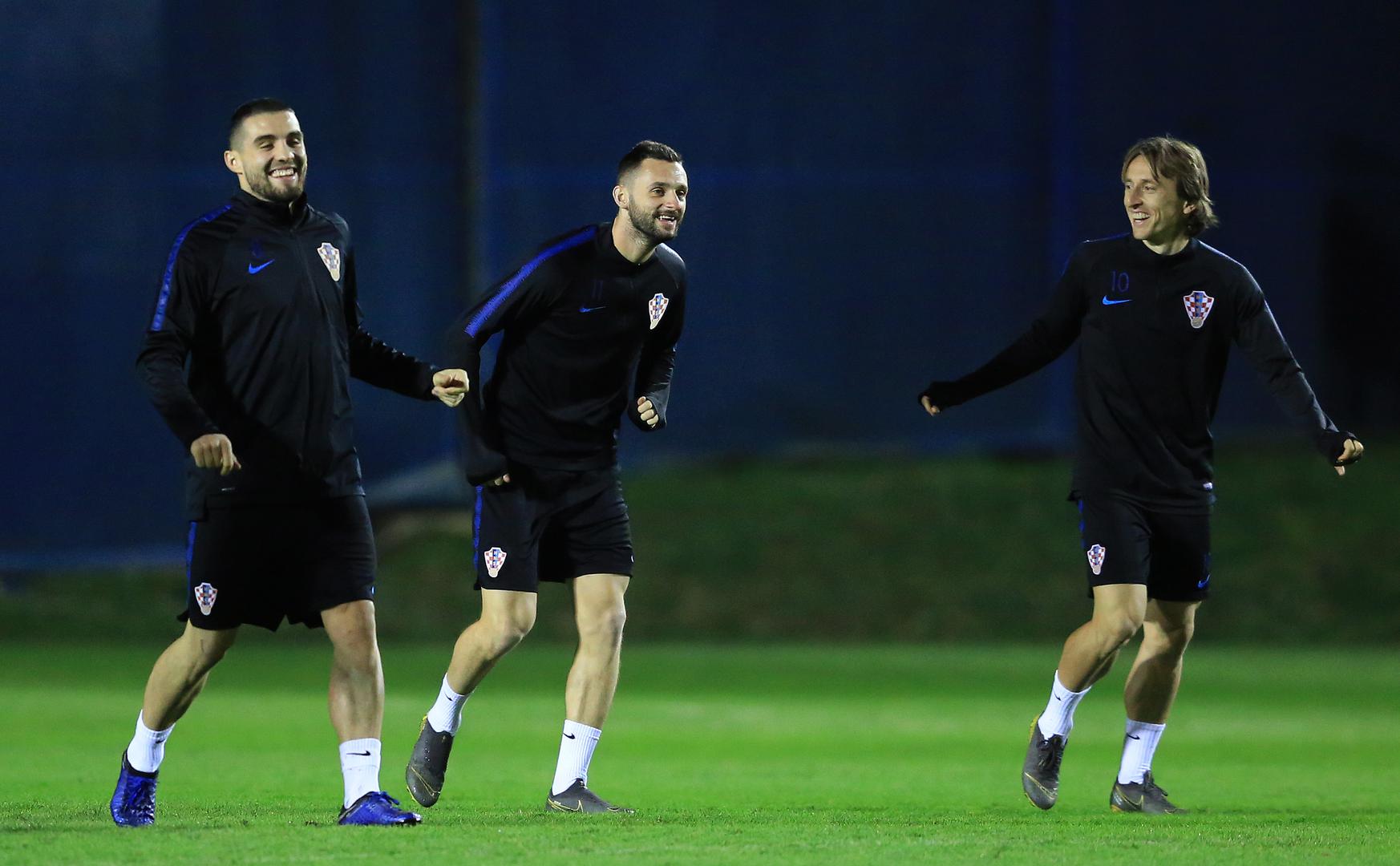 Hrvatska nogometna reprezentacija odradila je u utorak trening na igralištu Hitrec Kacian. 